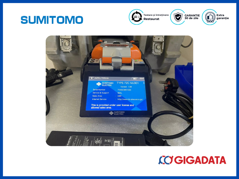 Sumitomo TYPE-72C Core Aligning Fusion Splicer W/ FC-6S-C Cleaver 3650 Arc - 3