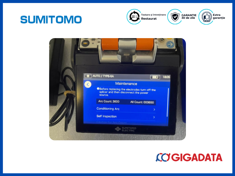 Sumitomo TYPE-72C Core Aligning Fusion Splicer W/ FC-6S-C Cleaver 3650 Arc - 4