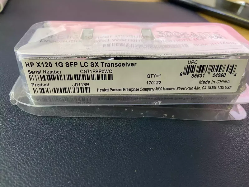 Transceiver optic HP JD118B X120 1G SFP 850nm 550m - HP
