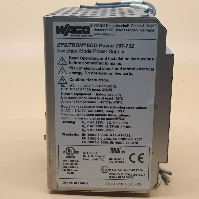 Wago 787-732 Switched-Mode Power Supply 24V / 10A - 5